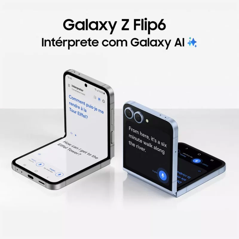Galaxy Z Flip 6 Cinza - 256GB/12RAM