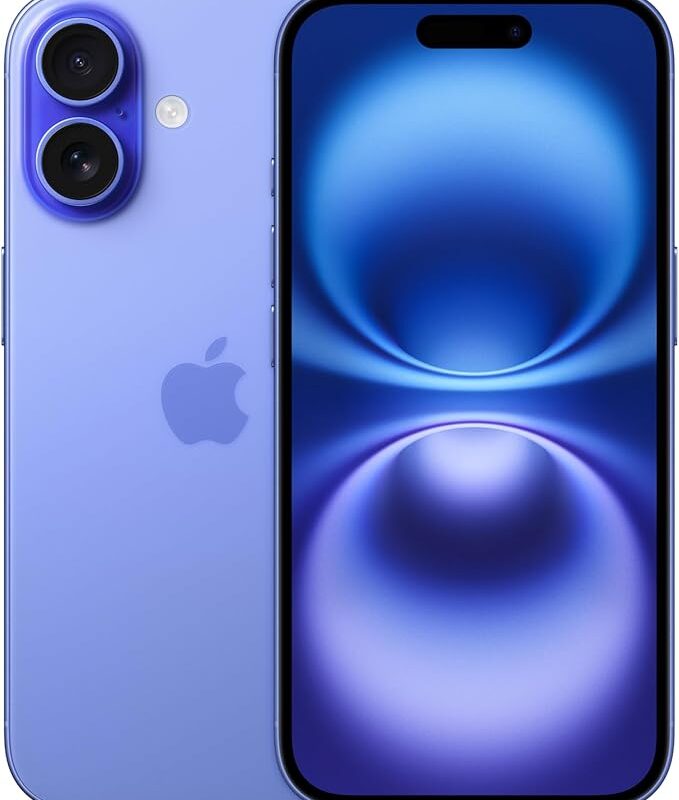 iPhone 16 Ultramarine - 128GB 100% (Garantia Apple até 15/08/2026)