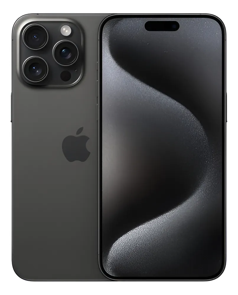 iPhone 15 Pro Max Black Titanium - 256GB 82% (Seminovo)